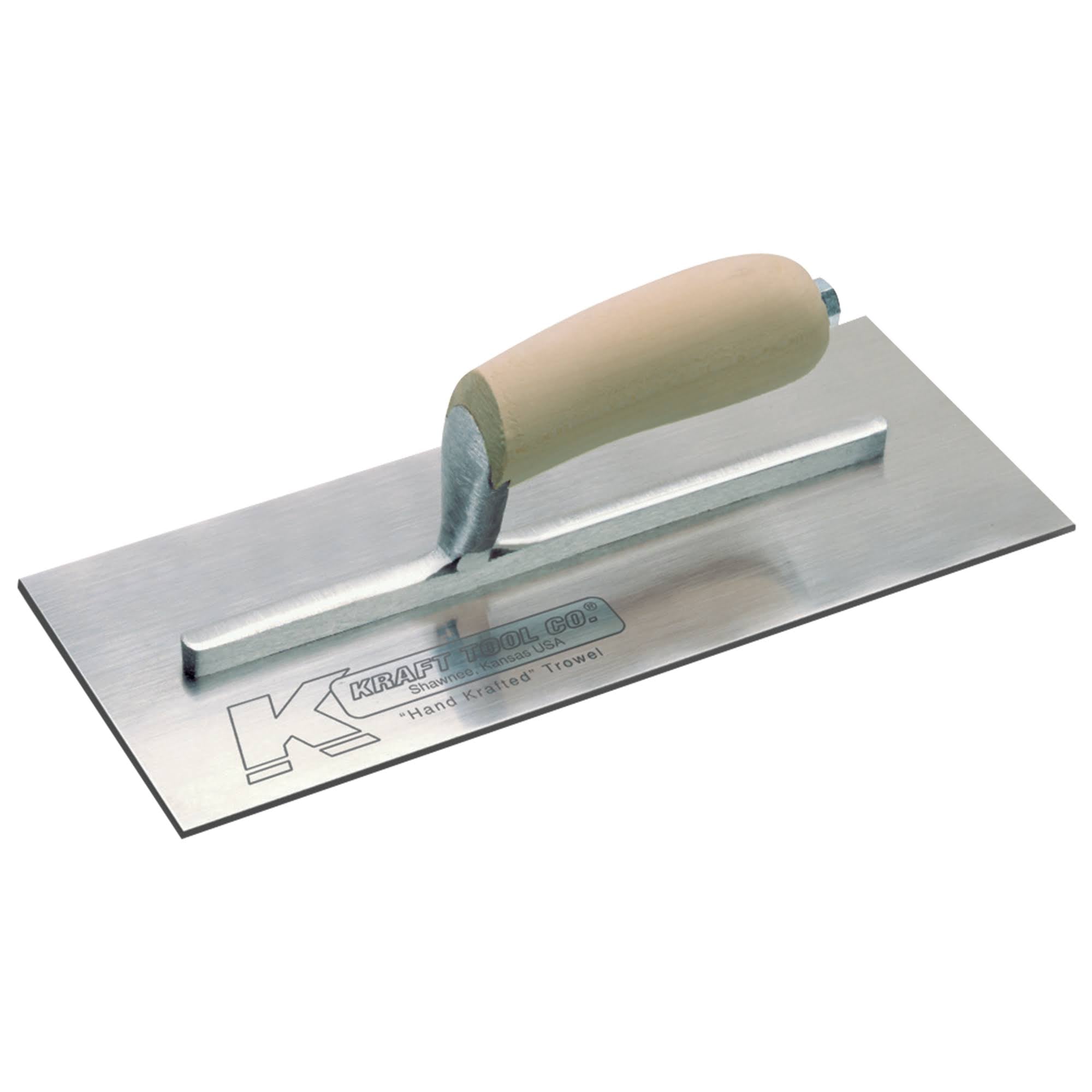 Swedish Stainless Steel Plaster Trowel with Wood Handle G645