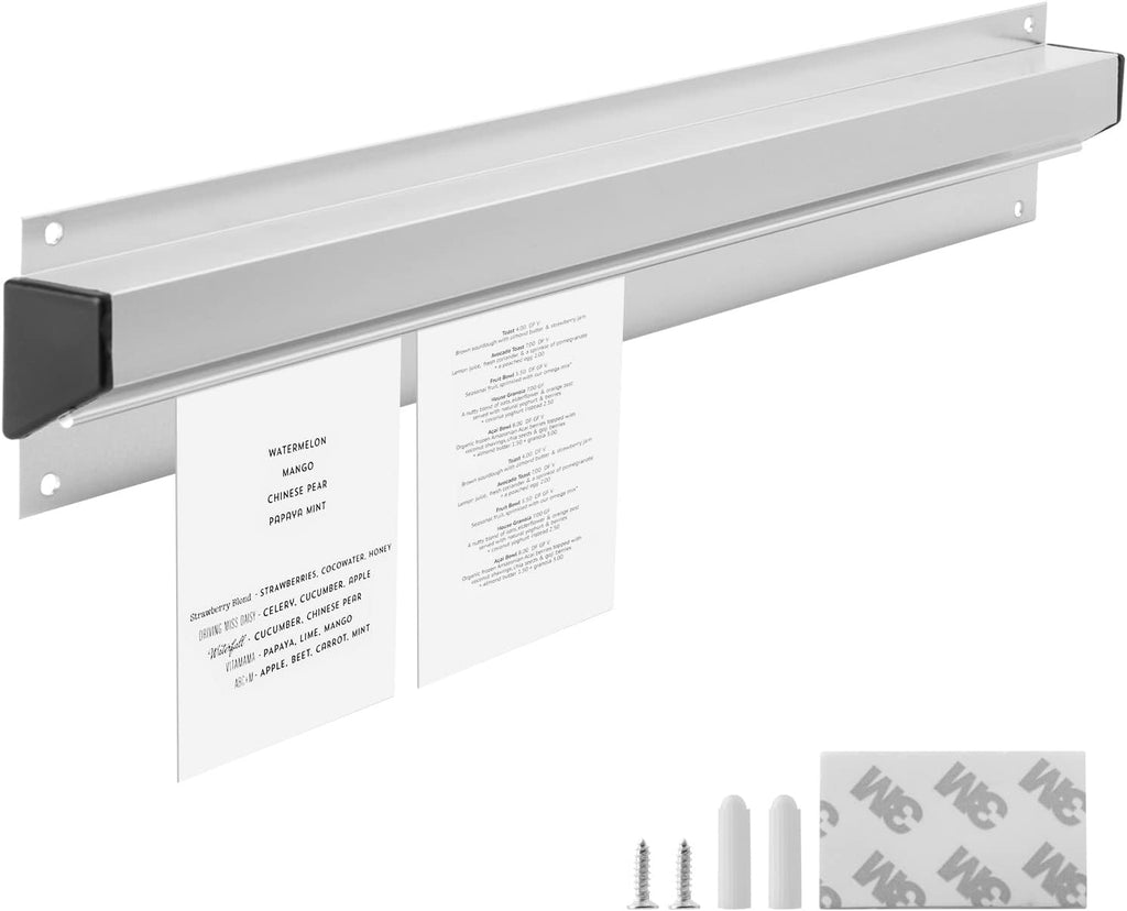 Silver 16 Inch Aluminium Receipt Holder, Pack of 2 G686
