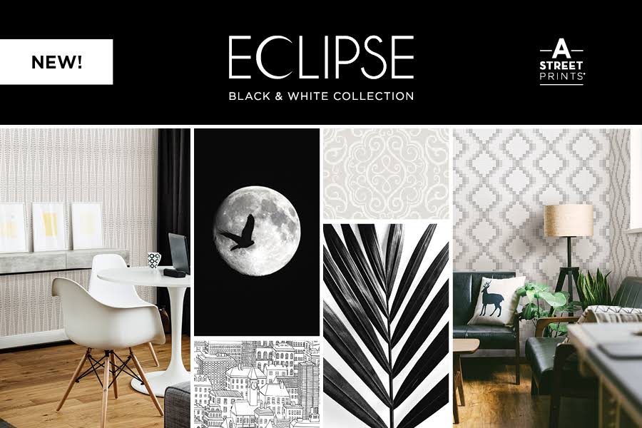 Black Botanical Wallpaper A774032