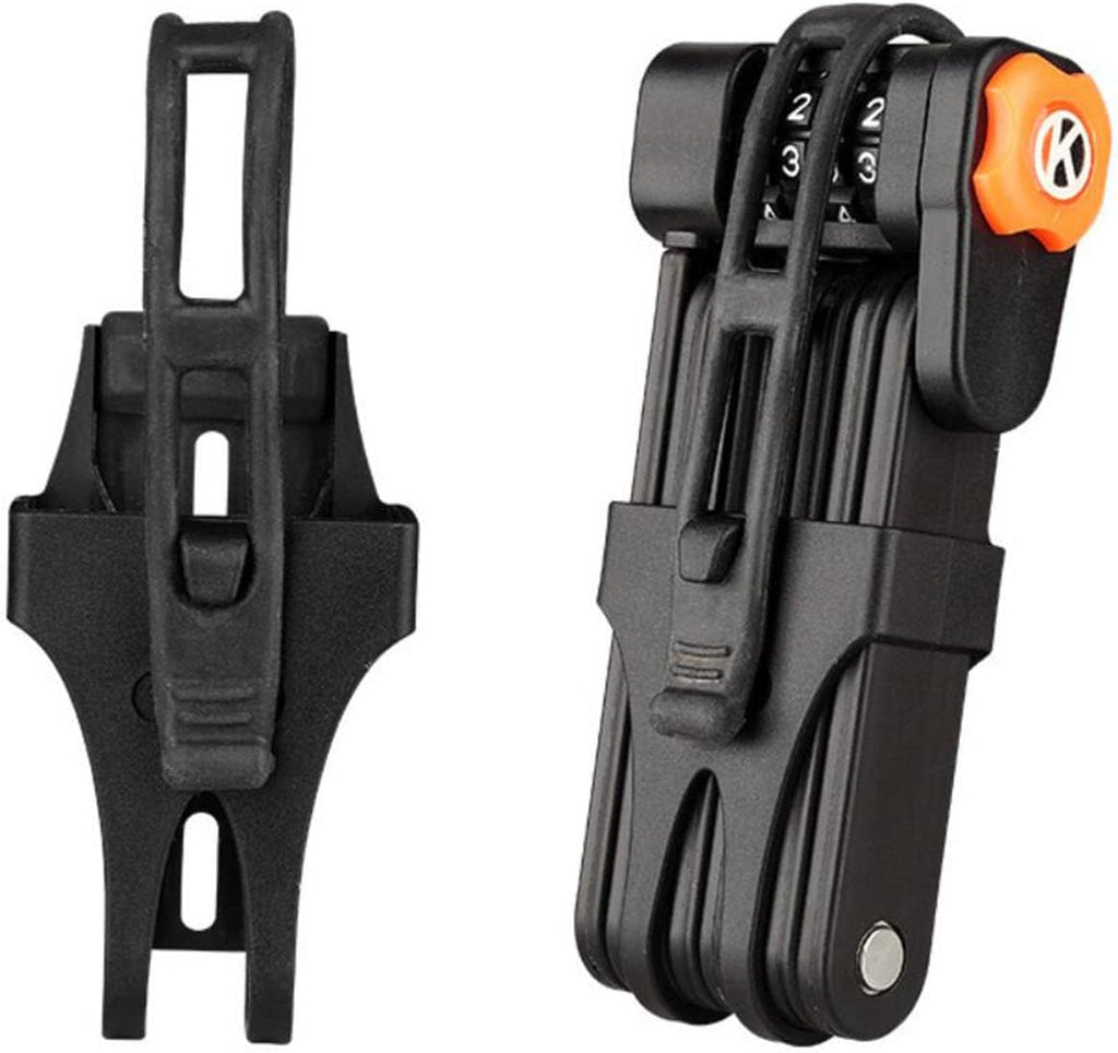 Code Lock with 4 Password Anti-Theft, Heavy Duty Bicycle Security Combination Chain Lock, Pack of 2 S6789