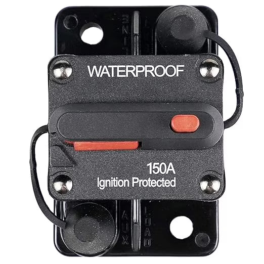 150 Amp Circuit Breaker with Manual Reset Waterproof F73559