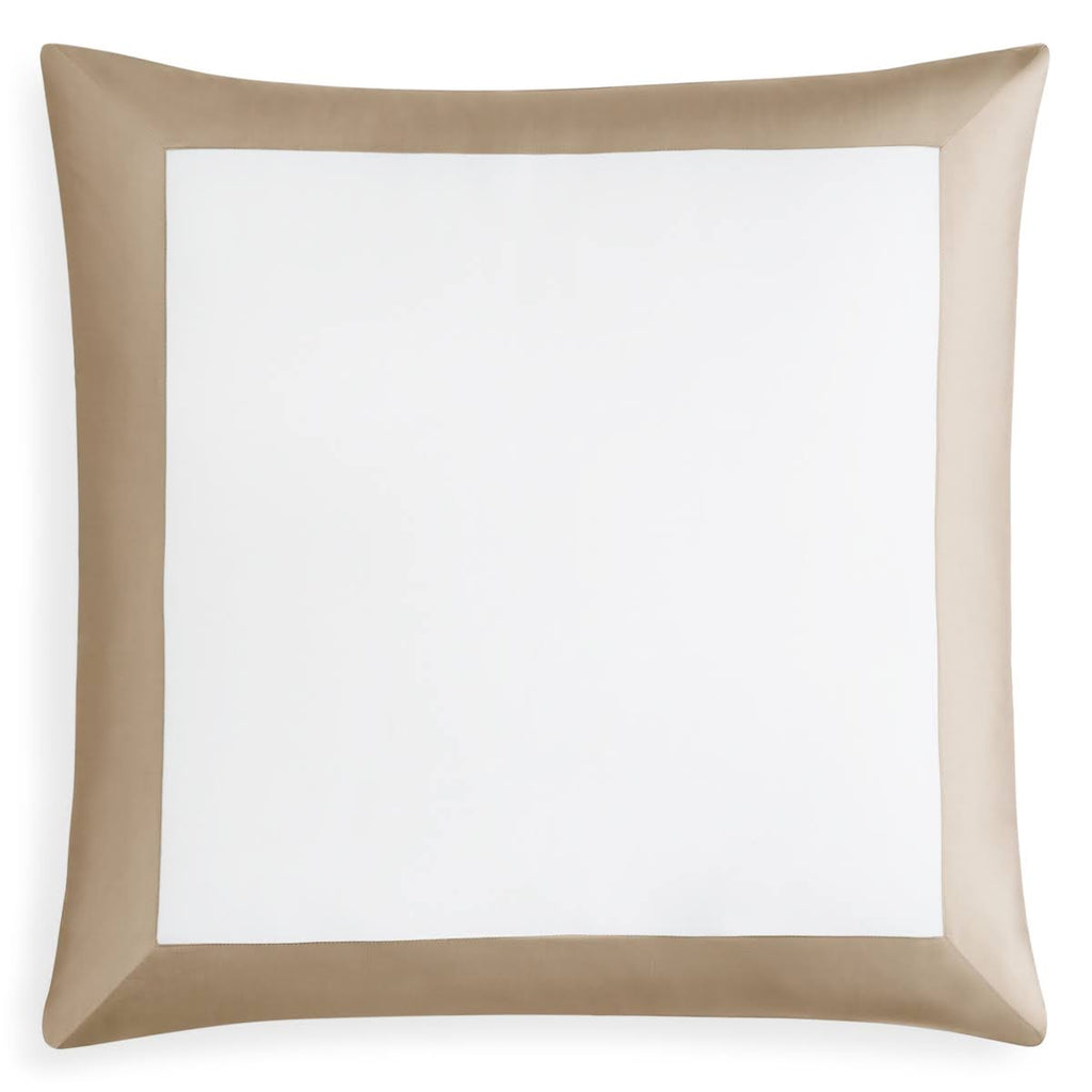 White / Oat Continental Sham 26x26 K4009