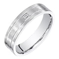 14K White Gold Diamond Wedding Band Ring Z5218