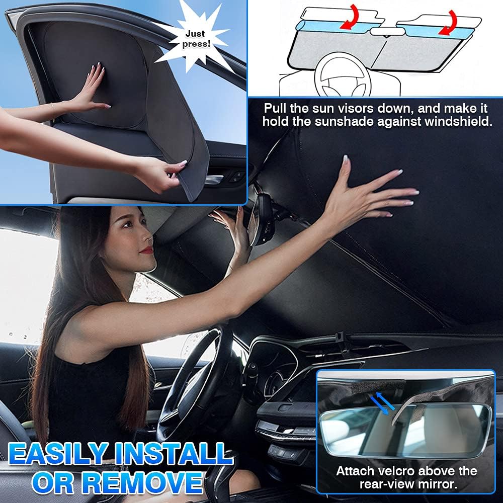 Car Window Sunshade Full Set for Toyota RAV4 2019-2022, Pack of 2 G957