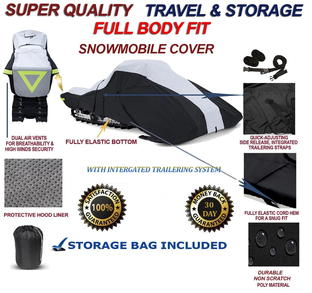600 Denier Full Fit Snowmobile Travel and Storage Cover B91262