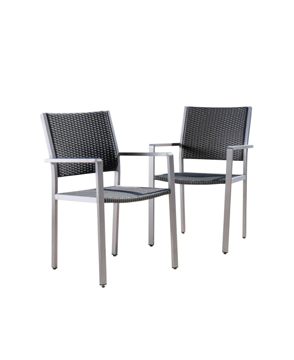 Gray Outdoor Dining Chairs Set of 2 S712181