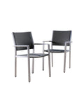 Gray Outdoor Dining Chairs Set of 2 S712181