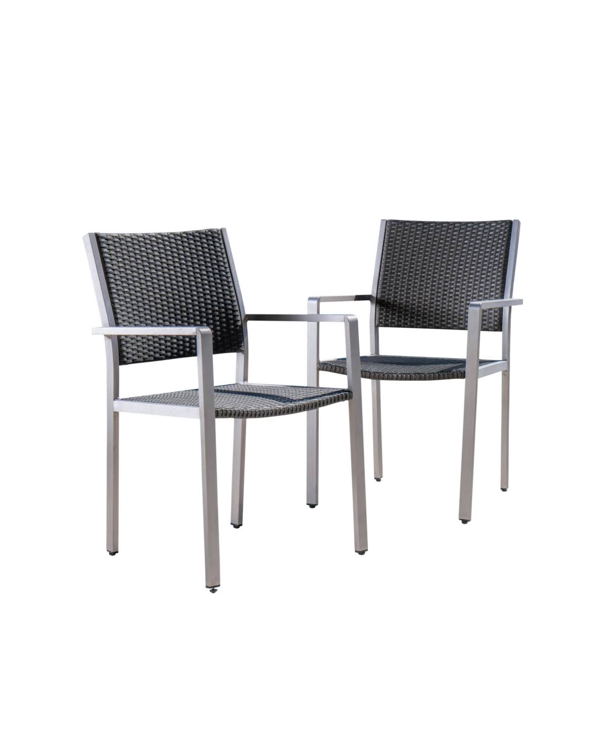 Gray Outdoor Dining Chairs Set of 2 S712181