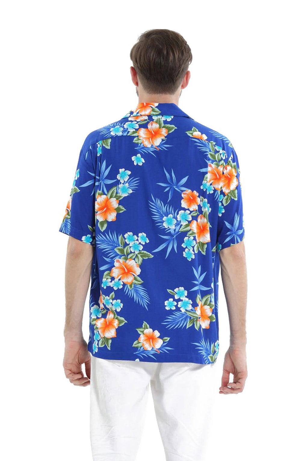 Hawaiian Luau Maxi Ruffle Sleeve Dress Q5236