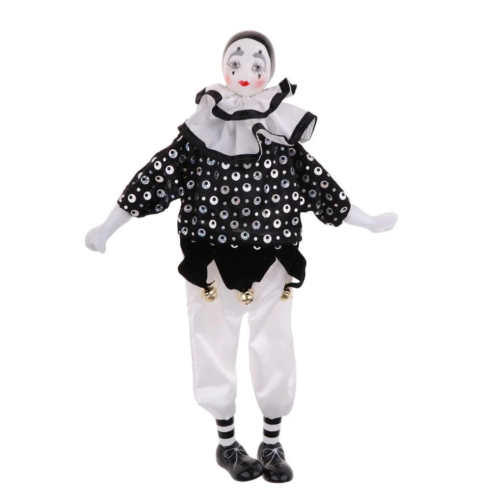 15" Porcelain Clown Doll with Painted Face P824
