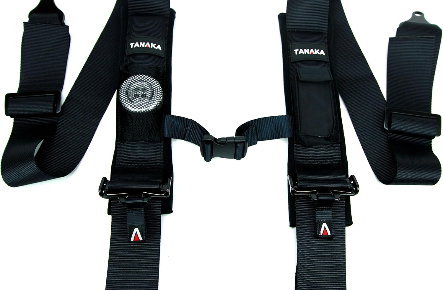 Black 5 Points Safety Harness Set with Shoulder Pads, Pack of 2 J62564