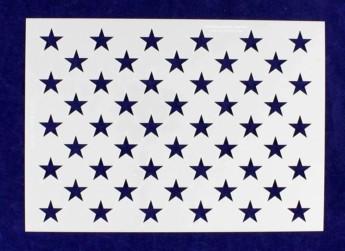 14 Mil-G-Spec Star Field Stencil W47482