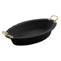 7 Quart Oval Casserole Sandstone Black F298