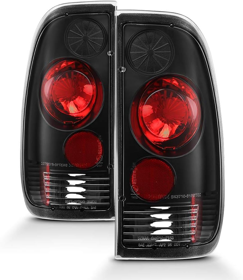Black Housing Tail Lights Pair P488480
