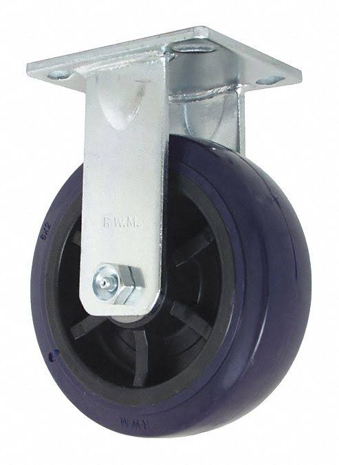 Rigid Polyurethane Plate Caster, 900 lb., 6x22 Wheel Dia. J86234